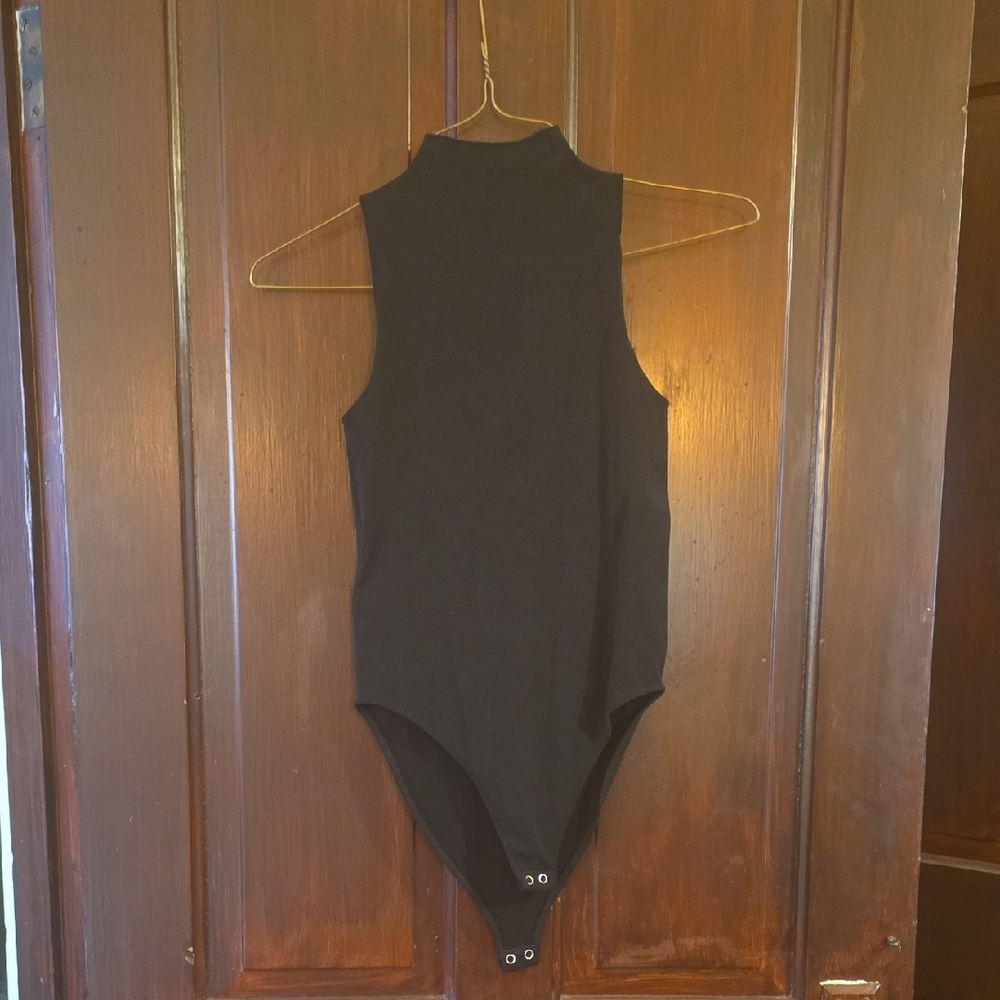 Fabletics Black High Neck Bodysuit
